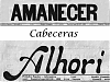 Cabeceras periódicos parroquiales "Amanecer" y "Alhorí"